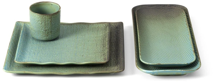 Bazaar Lėkštė, The Lagoon Square Plate, 20x20x2.5 cm, mėlyna, keramika