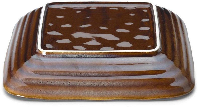 Bazaar Lėkštė, The Smoked Horizon, 21x21x4.3 cm, ruda pilka, keramika