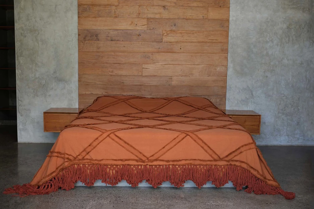 Bazaar Lovatiesė, Berber, 240x300 cm, Terakota