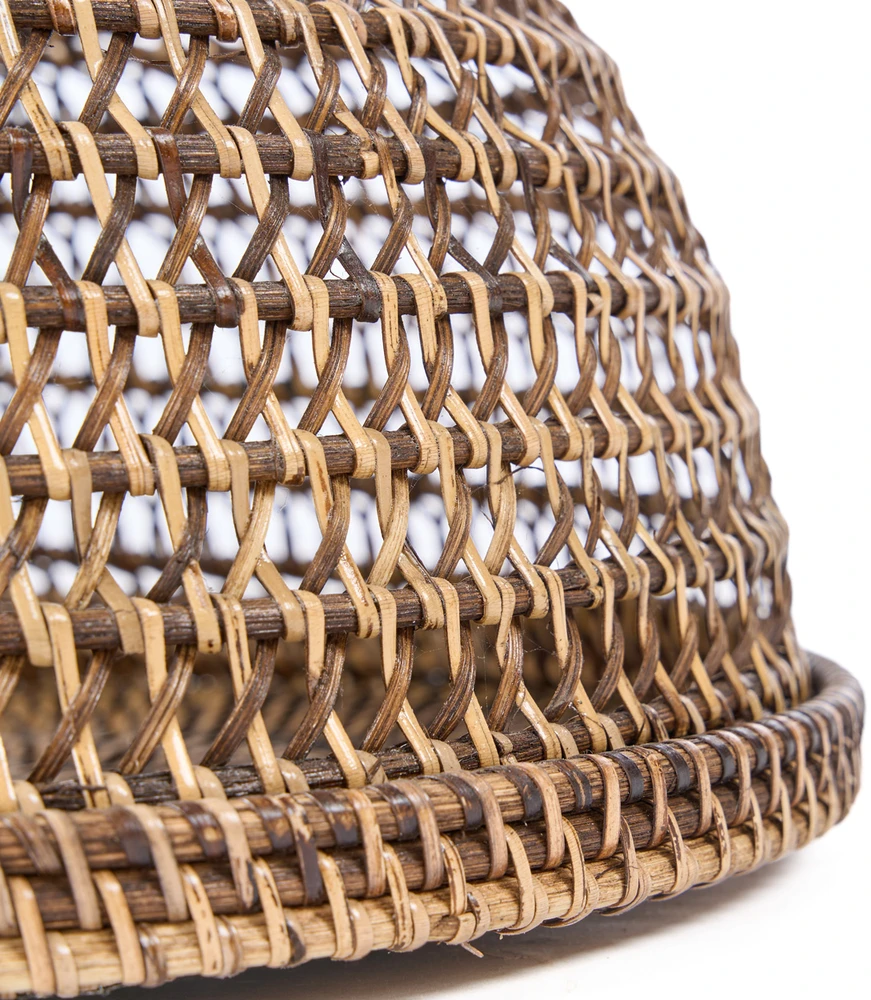Bazaar Maisto gaubtas, 27x27x12 cm, rudos spalvos, rotangas