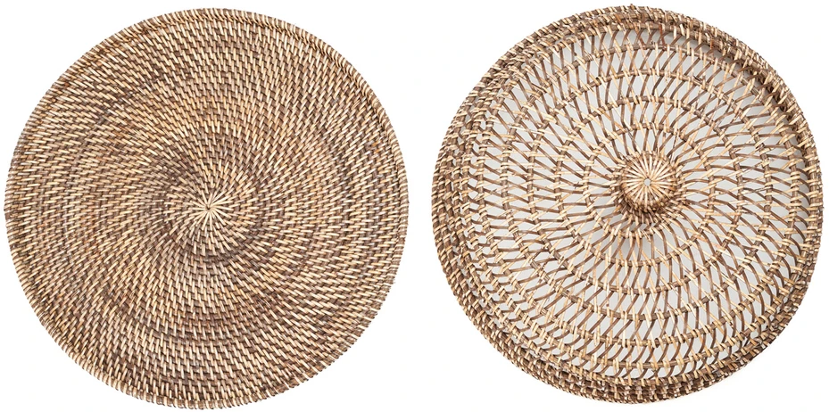 Bazaar Maisto gaubtas, 27x27x12 cm, rudos spalvos, rotangas