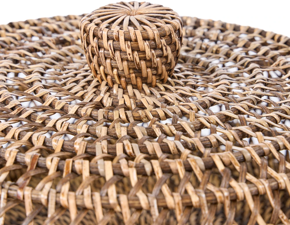 Bazaar Maisto gaubtas, 37x37x18 cm, rudas, rotangas