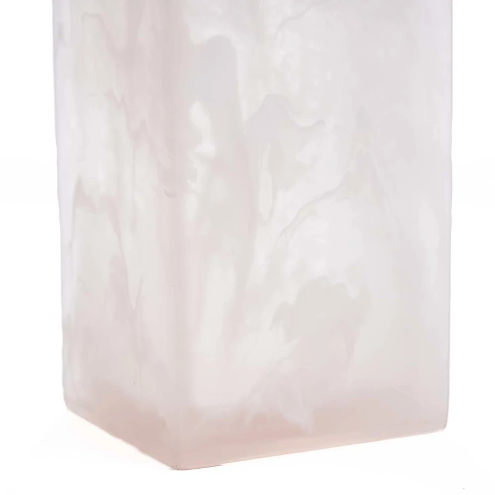 Bazaar Muilo dozatorius 8x8x21 cm rožinis baltas, derva