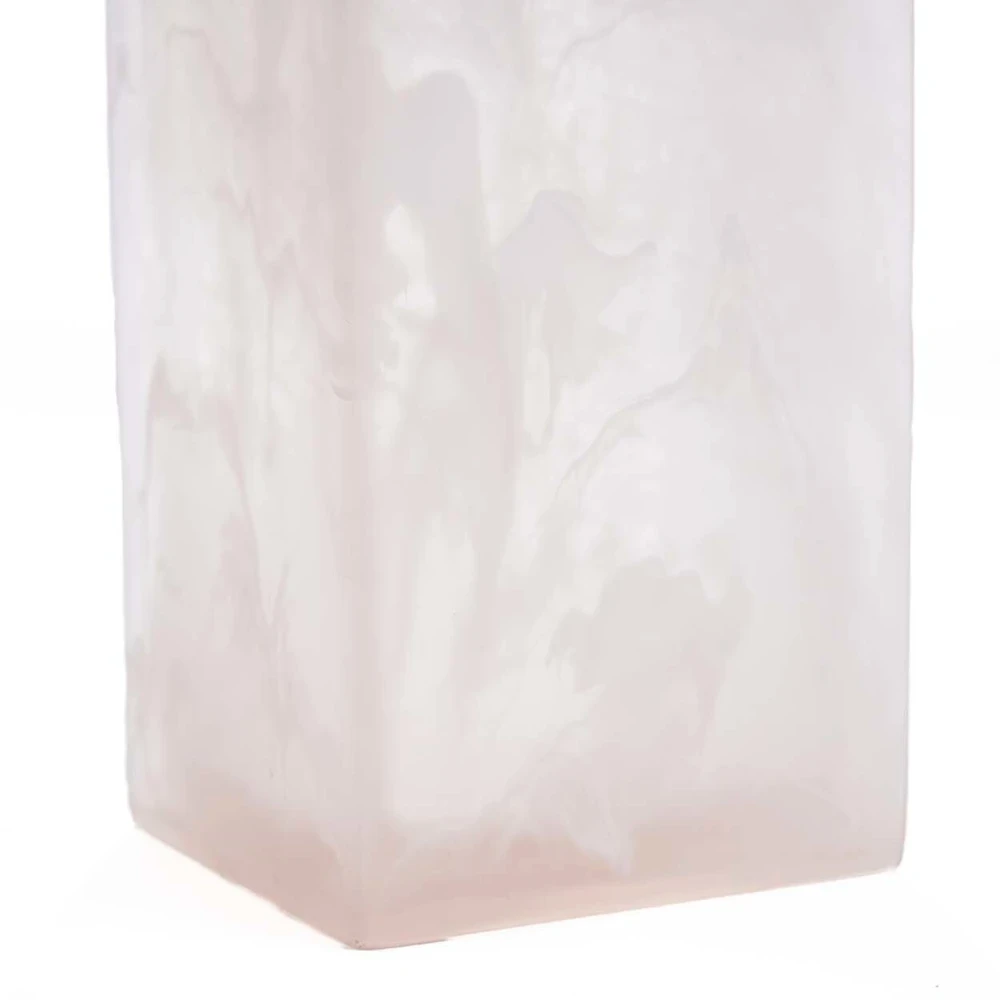 Bazaar Muilo dozatorius 8x8x21 cm rožinis baltas, derva