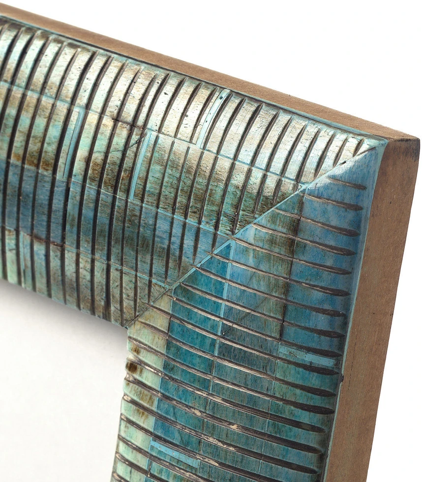 Bazaar Nuotraukų rėmelis The Ocean Ripple 17,5x17,5x1,5 cm turkio spalvos, kaulas
