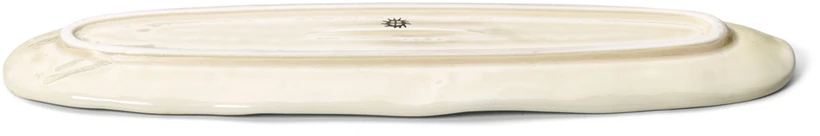 Bazaar Ovalus padėklas, 40.8x2.2x11.5 cm, balta, keramika