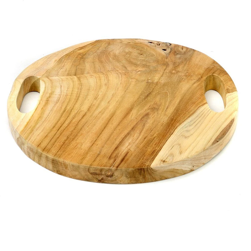 Bazaar Padėklas iš tiko šaknies, 0,35x0,35x0,04 m, natūralus