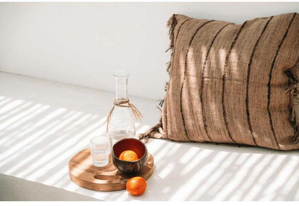 Bazaar Padėklas iš tikrojo tikro medžio šaknies, 0,3x0,3 m, Natūrali