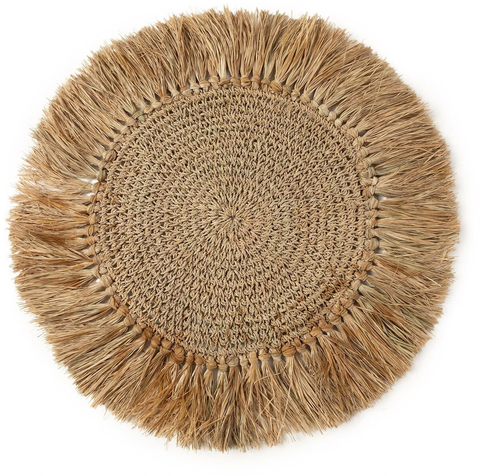 Bazaar Padėklas, nerti rafija, 0,45x0,45 m, Natūralus