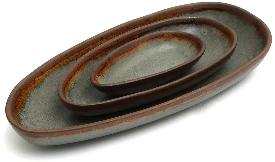 Bazaar Padėklas The Côa 16.5x34x4.1 cm mišri akmens keramika