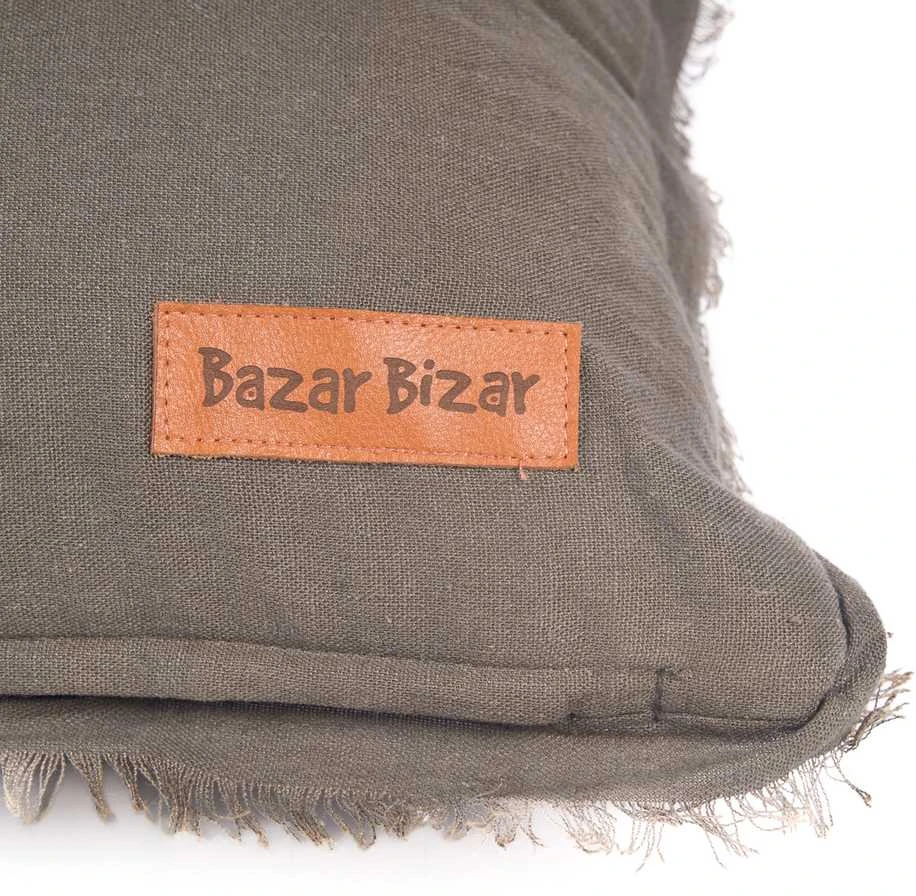 Bazaar Pagalvėlės užvalkalas 30x50 cm pilkas linas