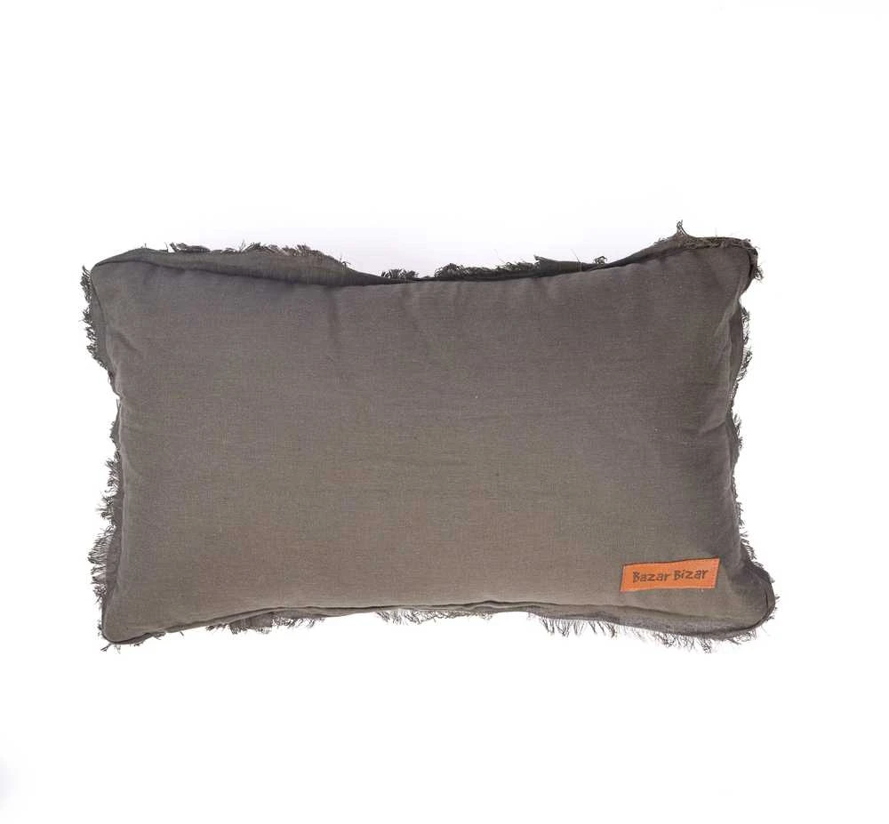 Bazaar Pagalvėlės užvalkalas 30x50 cm pilkas linas