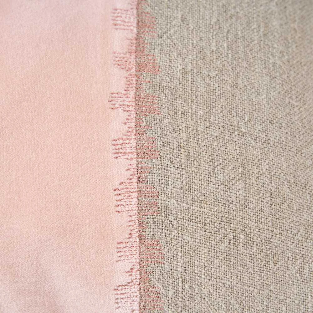 Bazaar Pagalvėlės užvalkalas 30x50 cm rožinis lininis veliūras