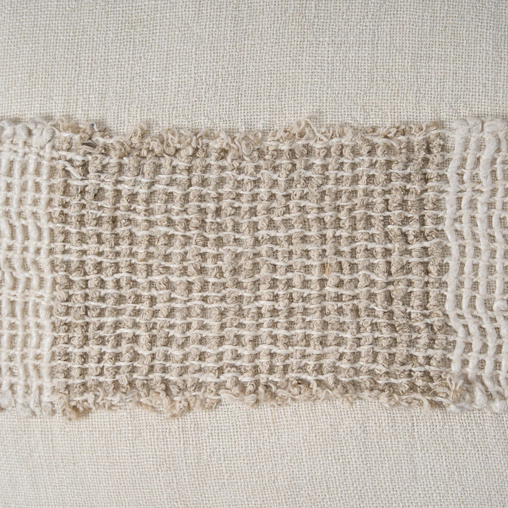 Bazaar Pagalvėlės užvalkalas 50x50x3 cm baltas linas
