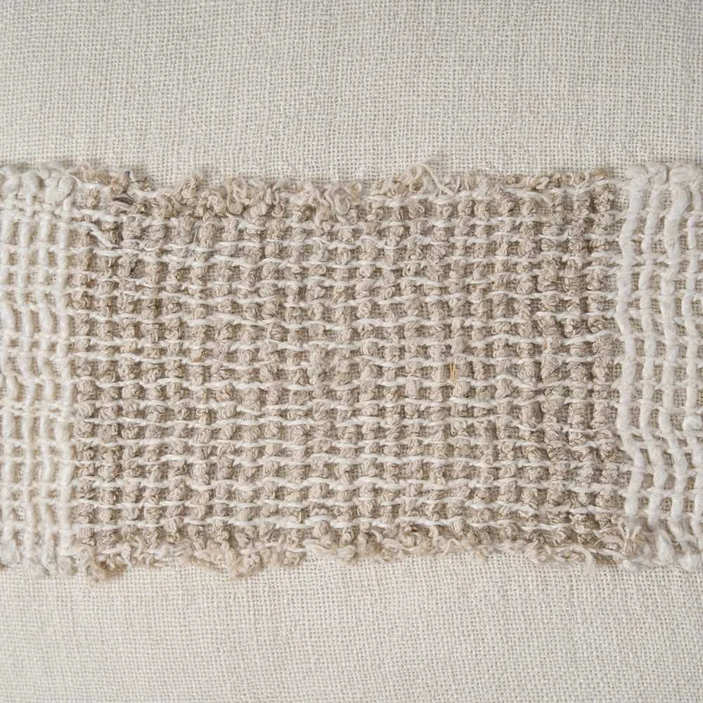 Bazaar Pagalvėlės užvalkalas 50x50x3 cm baltas linas