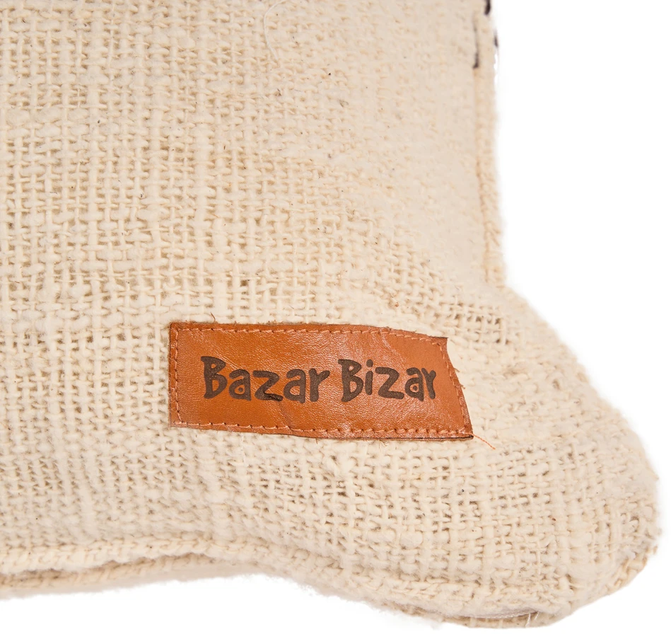 Bazaar Pagalvėlės užvalkalas 70x50x2 cm kreminės spalvos medvilnė