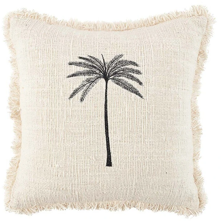 Bazaar Pagalvėlės užvalkalas, Gili Palm, 50x50 cm, juodas