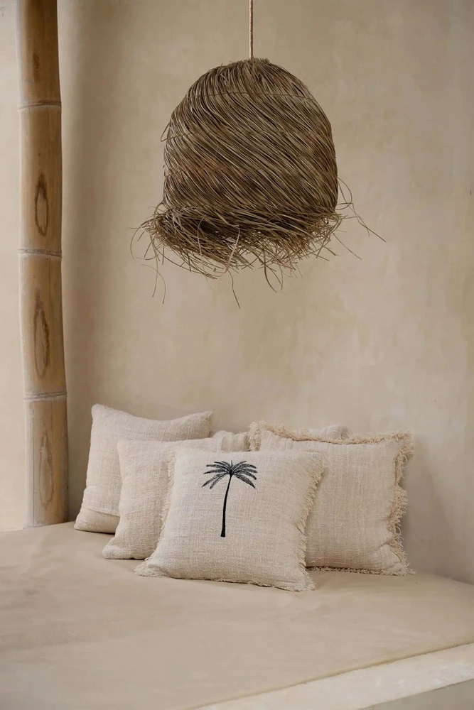 Bazaar Pagalvėlės užvalkalas, Gili Palm, 50x50 cm, juodas