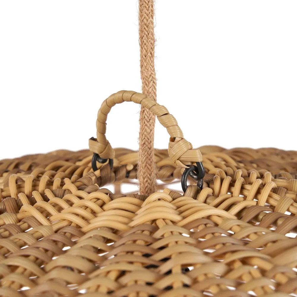 Bazaar Pakabinamas šviestuvas, The Cloche, 60x60x27 cm, natūralus, rotangas