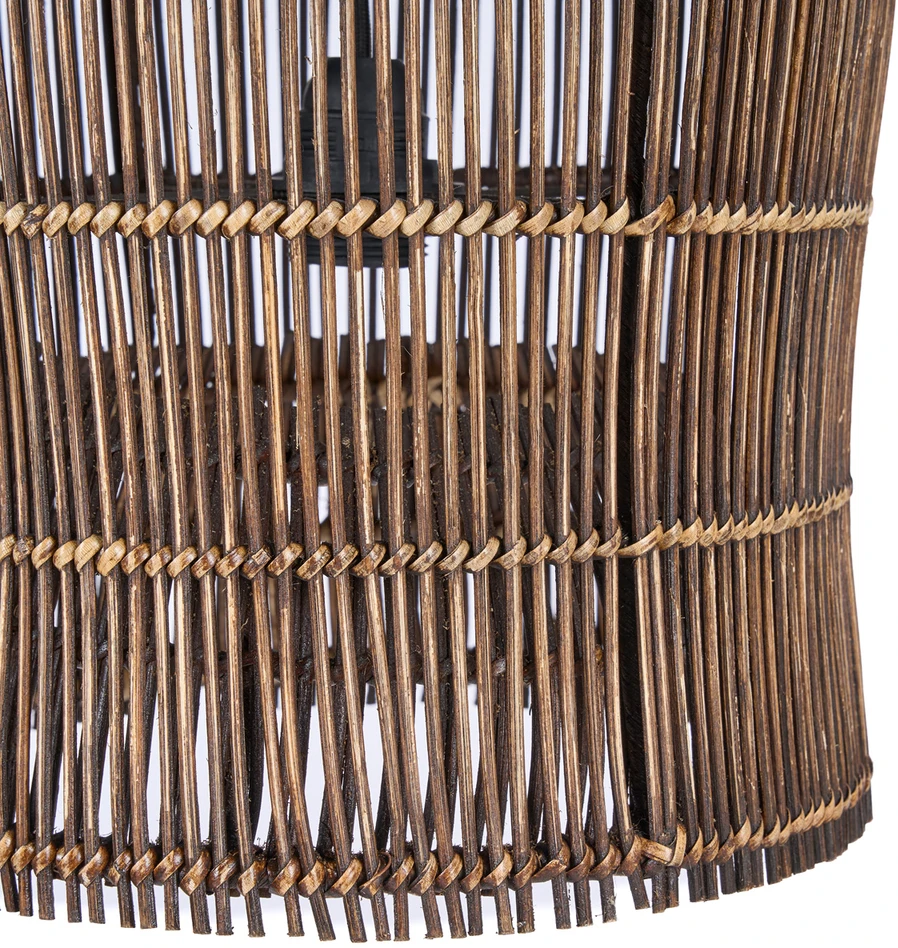 Bazaar Pakabinamas šviestuvas, The Woven Bell, 30x30x50 cm, ruda, bambukas