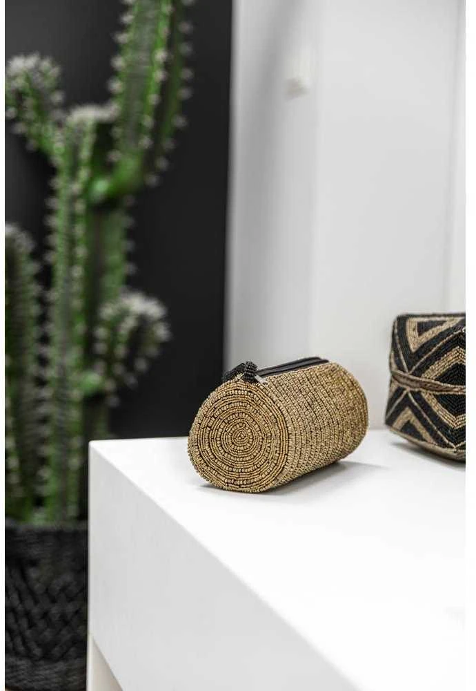 Bazaar Pieštuko dėklas, auksinis, 0,1x0,2x0,1 m, geltonas