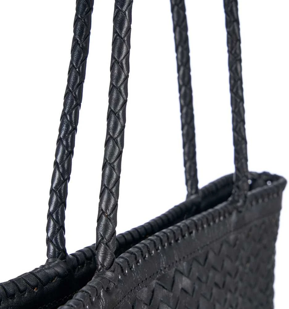 Bazaar Pirkinių krepšys, The Shortlist, 10x36x48 cm, juoda, oda