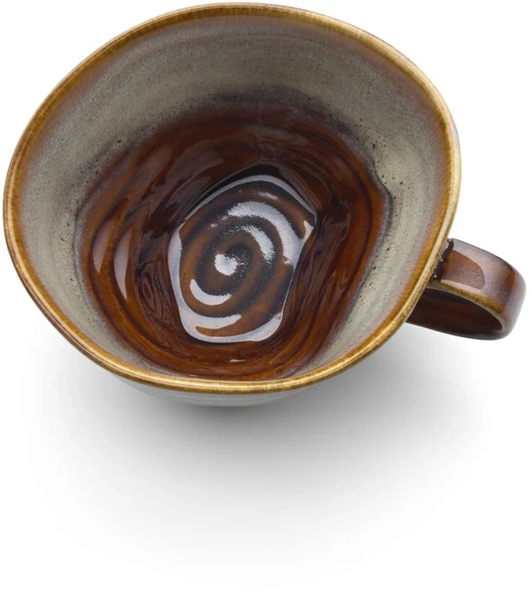 Bazaar Puodelis, 11x13.5x6.2 cm, ruda pilka, keramika