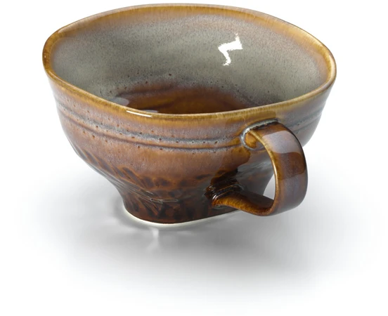 Bazaar Puodelis, 11x13.5x6.2 cm, ruda pilka, keramika