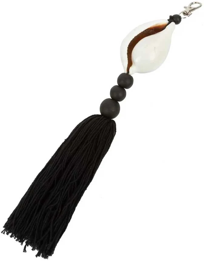 Bazaar Raktų pakabukas, Togian, 0,04x0,25x0,03 m, Juoda Balta