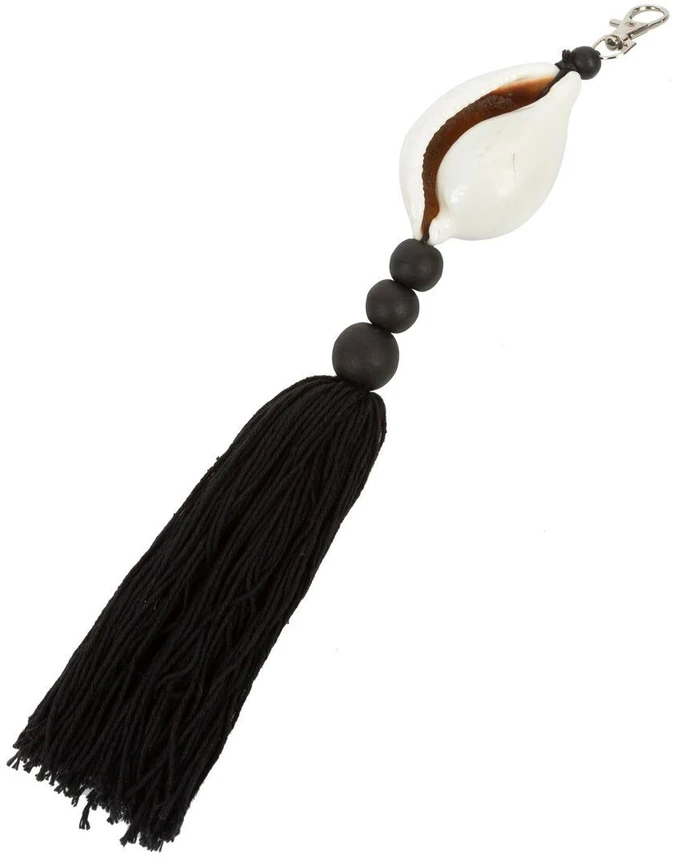 Bazaar Raktų pakabukas, Togian, 0,04x0,25x0,03 m, Juoda Balta