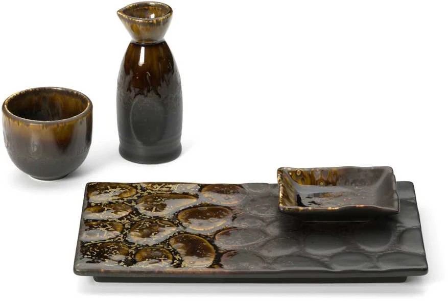 Bazaar Saké pilstyklė, 5.4x12.8x5.4 cm, ruda, keramika