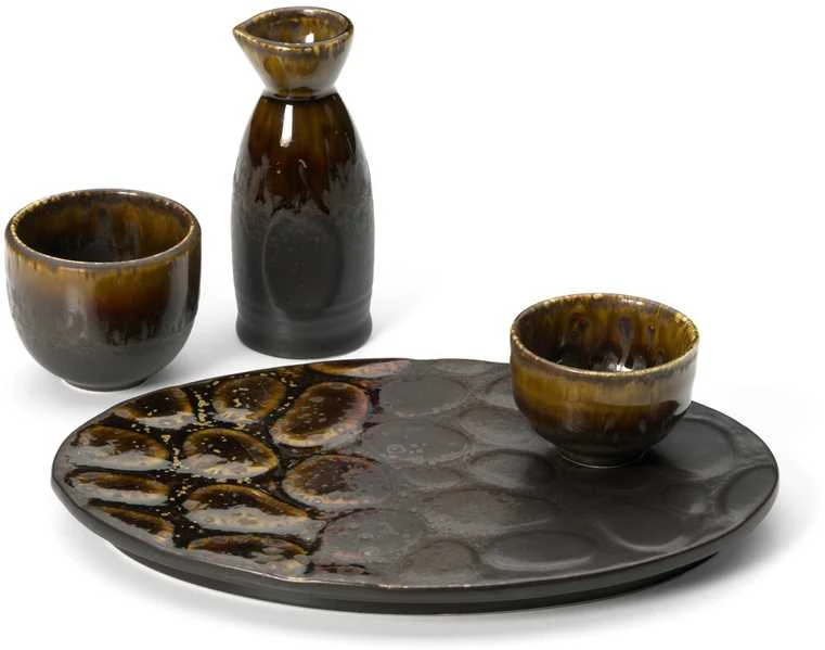Bazaar Saké pilstyklė, 5.4x12.8x5.4 cm, ruda, keramika