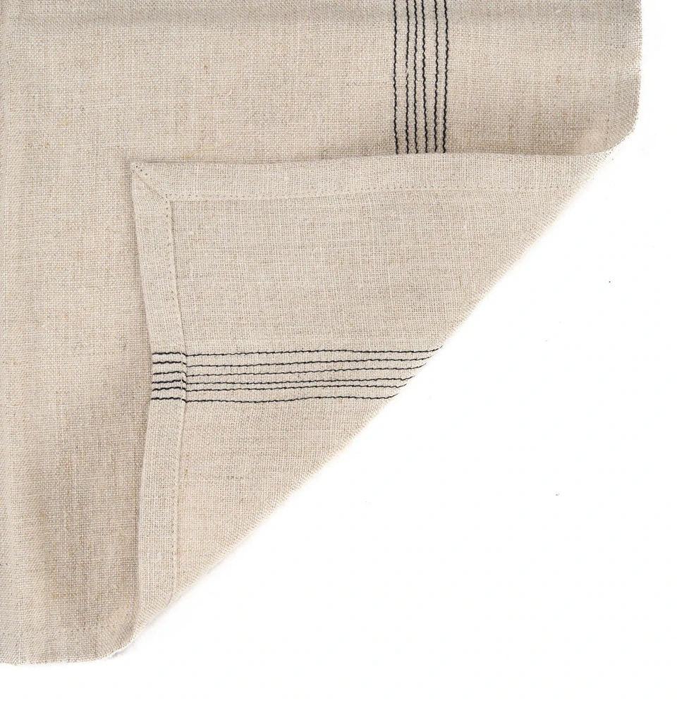 Bazaar Servetėlė 45x45 cm Juoda Linas