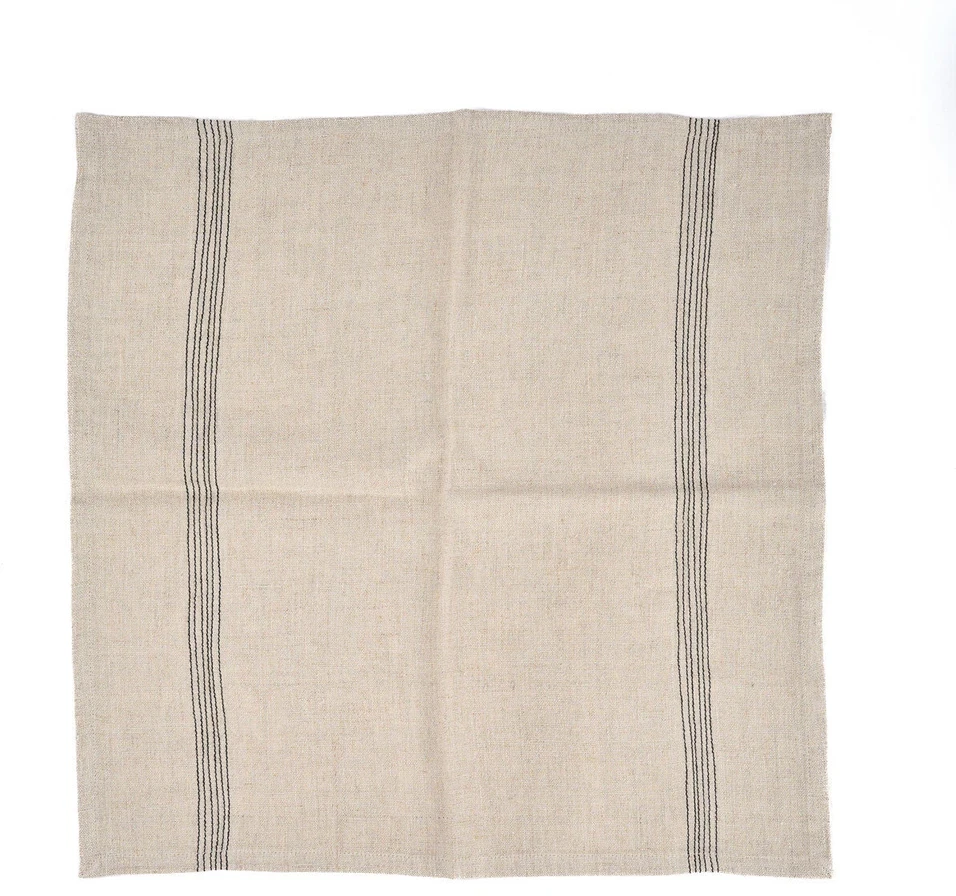 Bazaar Servetėlė 45x45 cm Juoda Linas