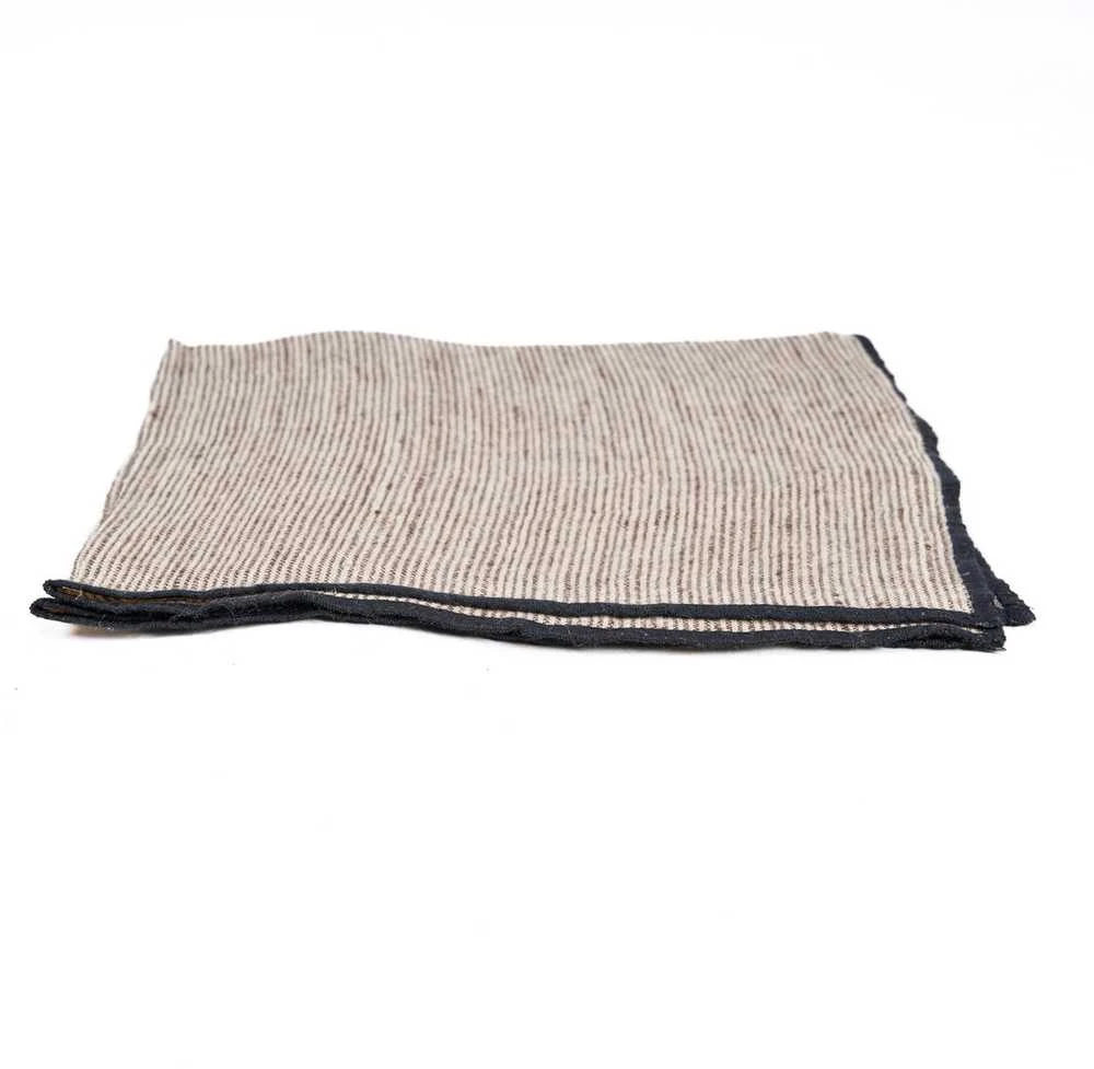 Bazaar Servetėlė 45x45 cm Juoda Linas