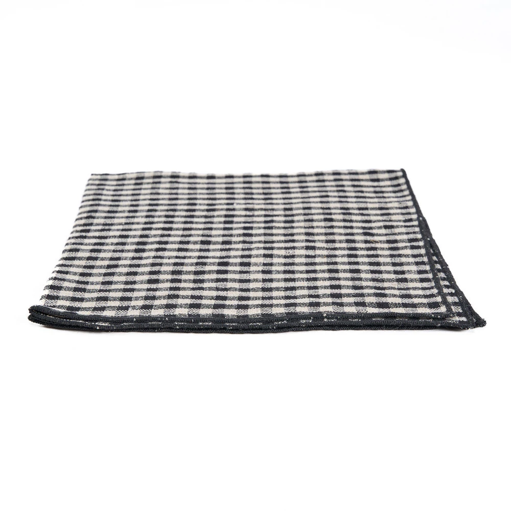 Bazaar Servetėlė 45x45x2 cm Juoda, linas