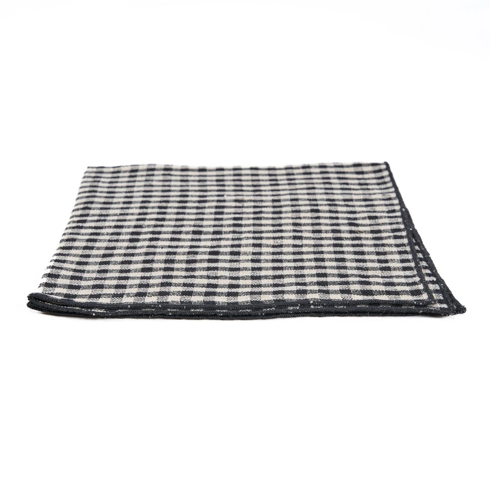 Bazaar Servetėlė 45x45x2 cm Juoda, linas