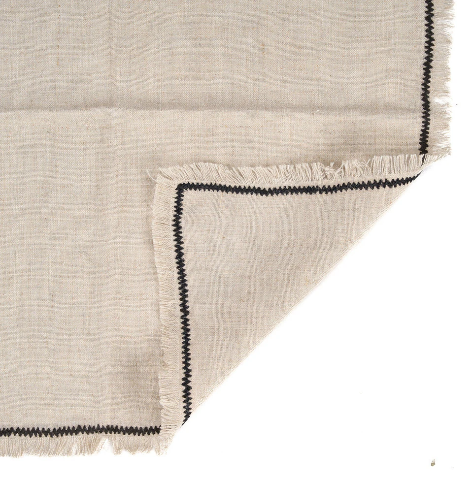 Bazaar Servetėlė 45x45x2 cm Juoda Linas