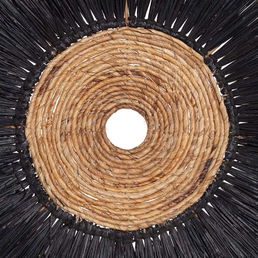 Bazaar Sienos dekoracija, 5x110x110 cm, juoda, banano lapas