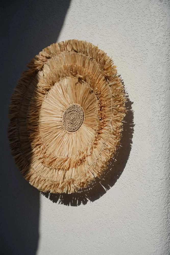 Bazaar Sienų dekoracija 5x60x60 cm natūralus sizalis
