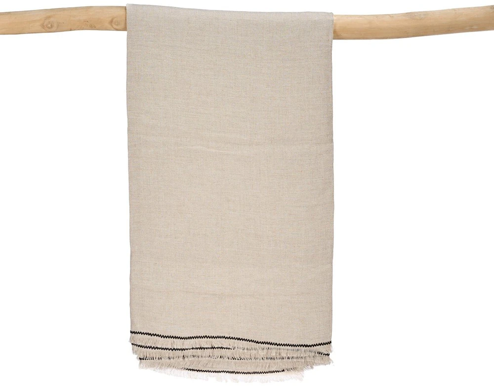 Bazaar Staltiesė 150x250 cm juoda linas
