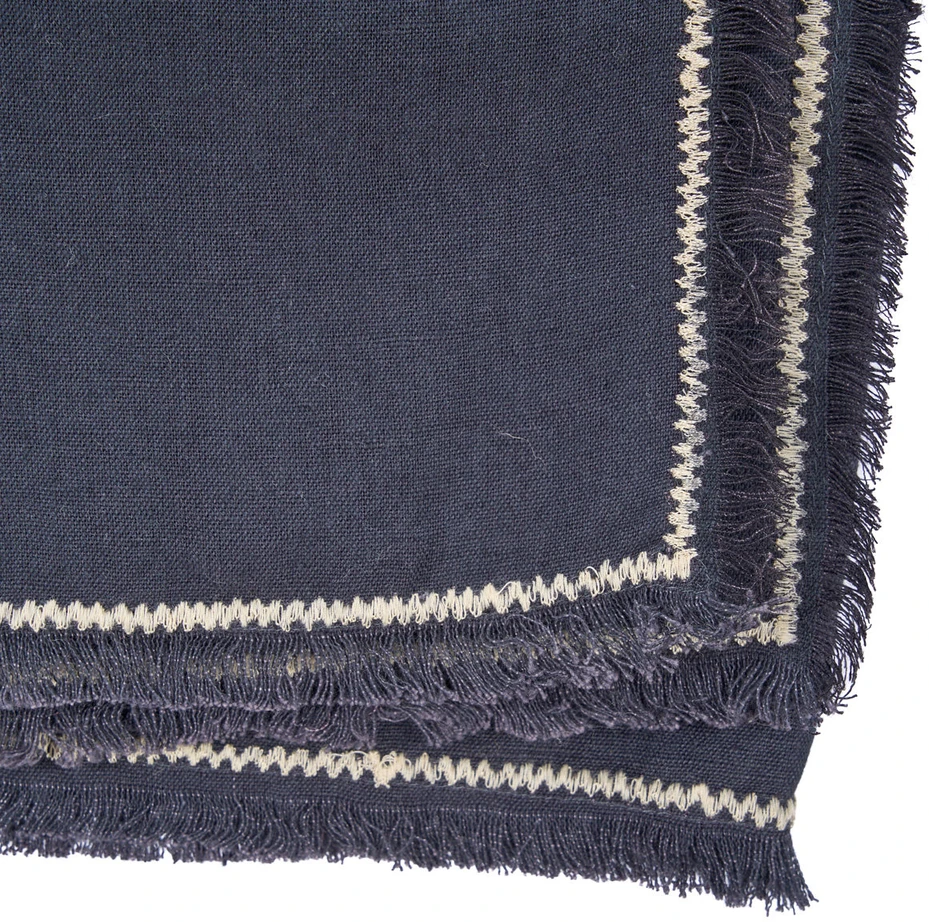 Bazaar Staltiesė 150x250 cm juoda linas