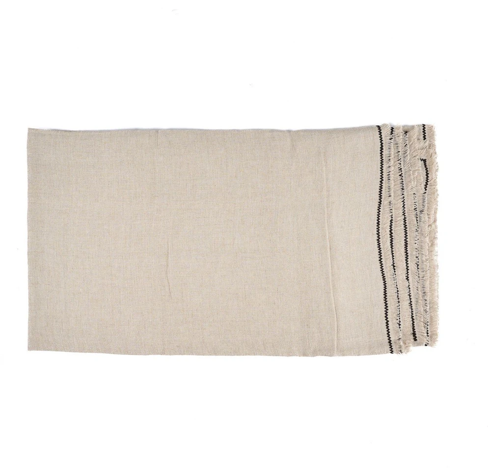 Bazaar Staltiesė 150x250 cm juoda linas