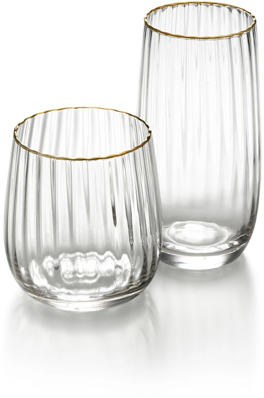 Bazaar Stiklinė 9,2x9,2x10 cm Aukso spalvos Perdirbtas stiklas