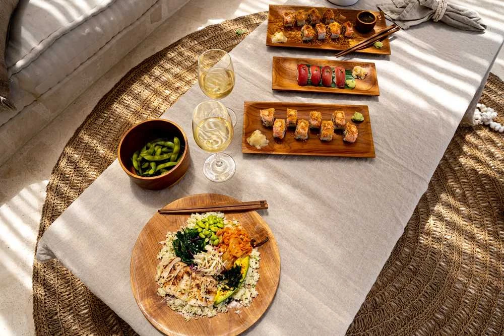 Bazaar Sushi lėkštė, tėkmės šaknies, 0,11x0,27 m, natūrali