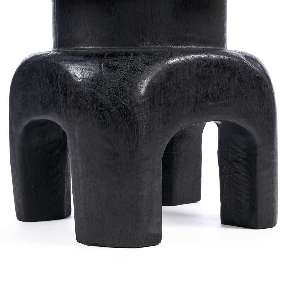 Bazaar Taburetė, The Squat Spot, 40x40x50 cm, Juoda, Medis