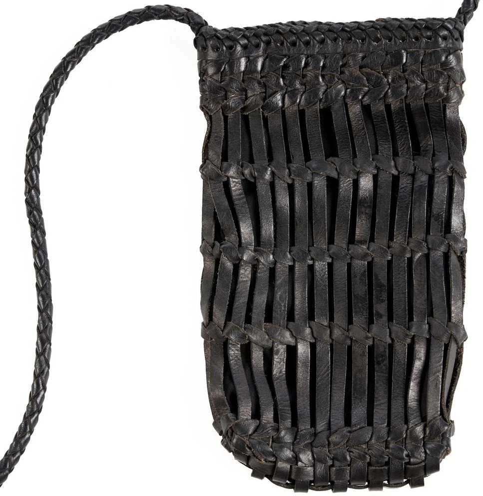 Bazaar Telefono dėklas, The Dial Diva, 4x20x77 cm, juoda, oda
