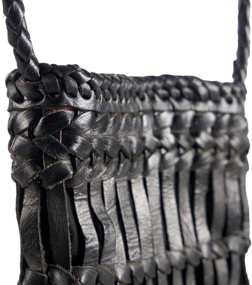 Bazaar Telefono dėklas, The Dial Diva, 4x20x77 cm, juoda, oda