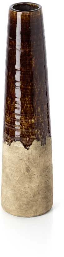 Bazaar Vaza Amber Cone 14.5x14.5x58.5 cm ruda akmens keramika