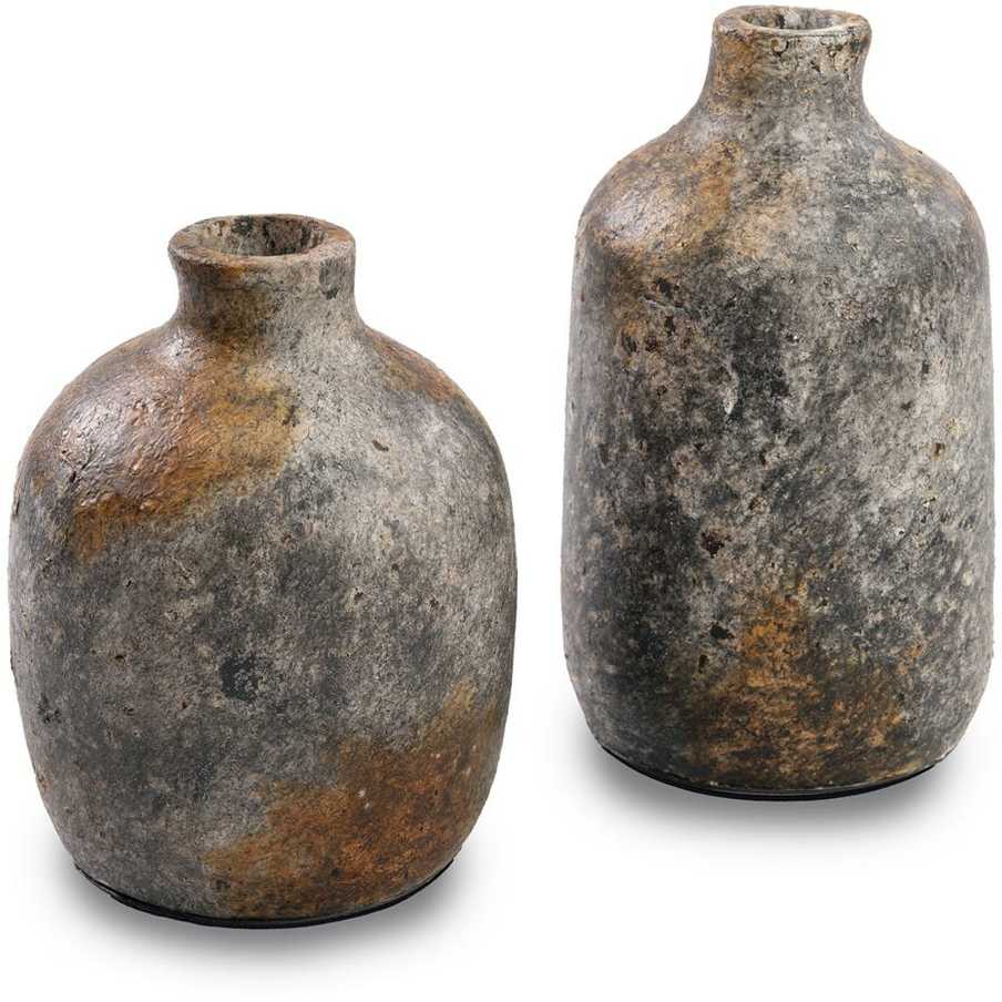 Bazaar Vaza, elegantiška, 0,13x0,13x0,24 m, senovinė pilka